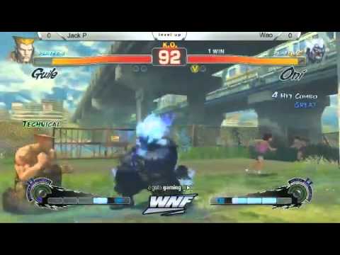 WNF2014 1.8 - Wao (Oni) vs. Jack P (Guile) - Wao 1st appearance in US