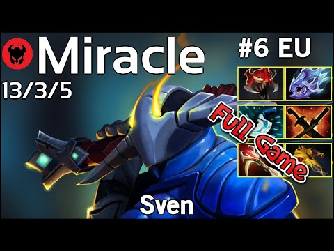 Miracle [Liquid] plays Sven!!! Dota 2 Full Game 7.21