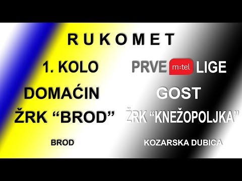 1. Kolo Prve m:tel lige (m) ŽRK BROD - ŽRK KNEŽOPOLJKA 26.10.2019