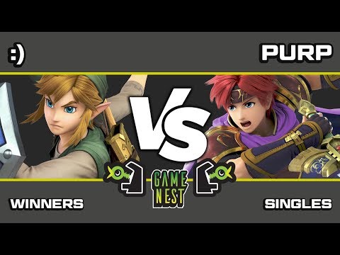 Game Nest Smash It Up: :) (Link/Young Link) vs Purp (Roy) - Winners Round 1