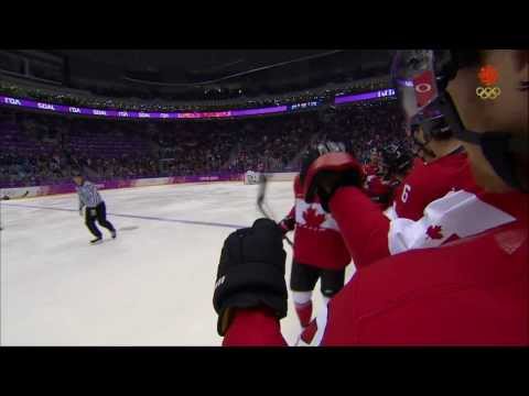 Olympics Canada's 1st goal againt USA Feb 21 2014