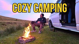 VAN LIFE Cozy Camping Around The Fire