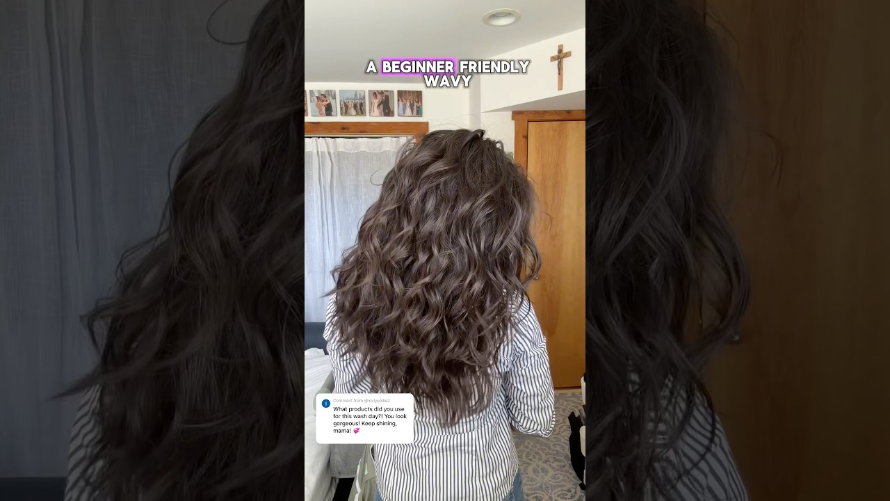 Beginner Friendly Wavy Hair Routine 🩷 #wavyhairtips #wavyhair #wavyhairroutine #wavyhairtutorial