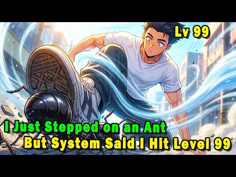 I just stepped on an ant, but notified that I’d leveled up to 99 by system #anime #Manga #animerecap