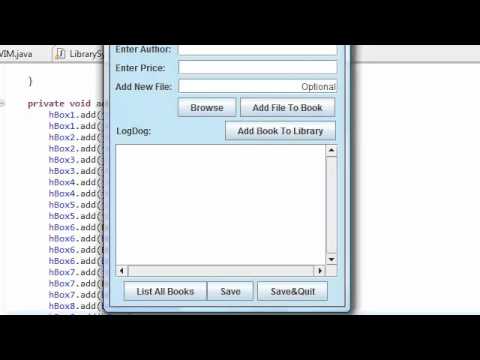 Java: Extended Simple Library System With GUI (Part 34)
