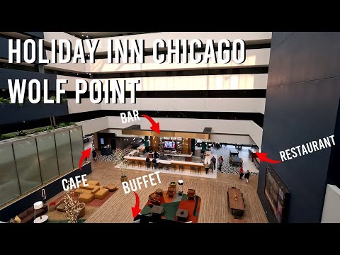 Chicago Holiday Inn at Wolf Point Room and Property Tour  Riverwalk District