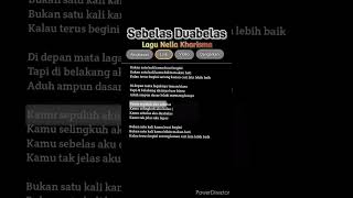 Sebelas Duabelas || Lagu Nella Kharisma #liriklagu #laguviral #lirikmusik #lagitrend #lagu #viral