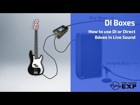 Using DI Boxes in Live Sound Systems