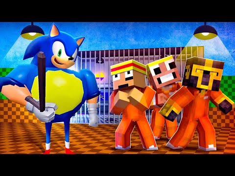 ESCAPA DE LA PRISIÓN DE SONIC EN MINECRAFT 😱