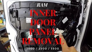 2009-2018 Ram 1500/2500/3500 Front Inner Door Panel *Removal*
