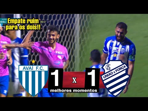 TUDO IGUAL NO PLACAR | AVAÍ 1 X 1 CSA - MELHORES MOMENTOS HD | BRASILEIRÃO SERIE B