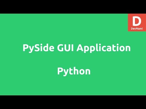 GUI Application with PySide