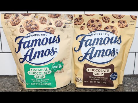 Famous Amos Bite-Size Cookies: Oatmeal Chocolate Chip & Chocolate Chip Review
