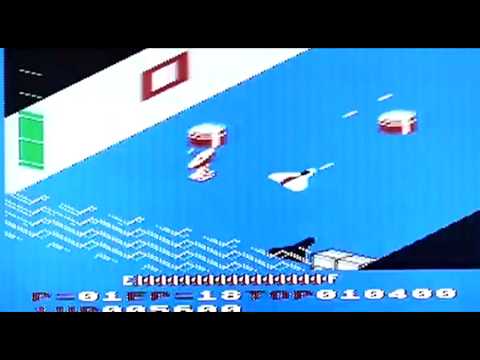 Zaxxon on Atari 8 bit / 65XE. Gameplay & Commentary