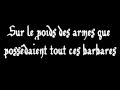 Manau - La Tribu de Dana - Lyrics/Paroles 