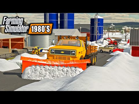 BLIZZARD RESCUE! PLOWING FARM OUT OF A SNOW STORM! (1980’S FARMING)
