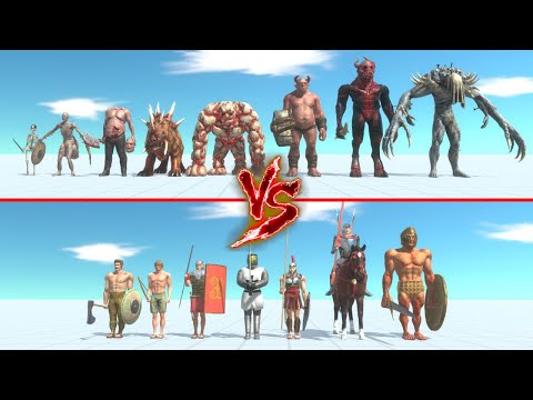 Infernals Team VS Ancient Humans Team | ARBS - Animal Revolt Battle Simulator