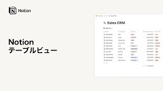 - Notion | テーブルビュー