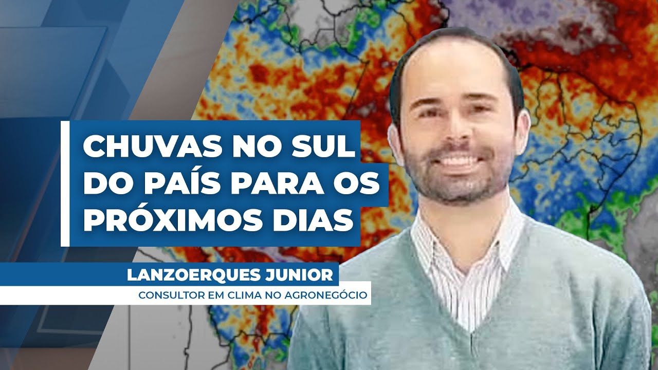 Começo de mudança no padrão mostra chegada das chuvas no sul do país para os próximos dias