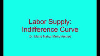 Labor Supply: Indifference Curve (HRD)