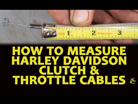 Part of a video titled How to Properly Measure Harley Davidson Clutch & Throttle Cables