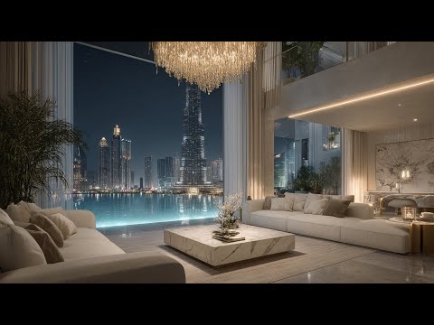 Luxury City Nights Jazz 🌃 Elegant Apartment Ambience with Smooth Jazz & City Lights