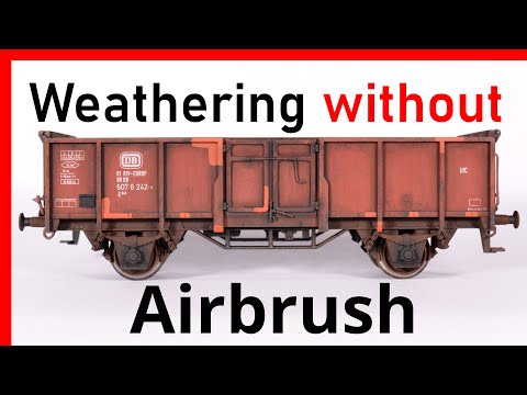 Weathering without an airbrush! Realistic patina with just a few colors. Instructions for beginners.