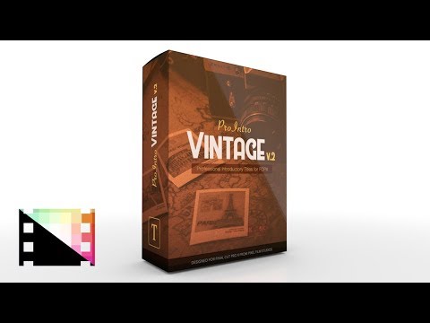 ProIntro Vintage Vol. 2 - Vintage Introductory Titles for Final Cut Pro X - Pixel Film Studios