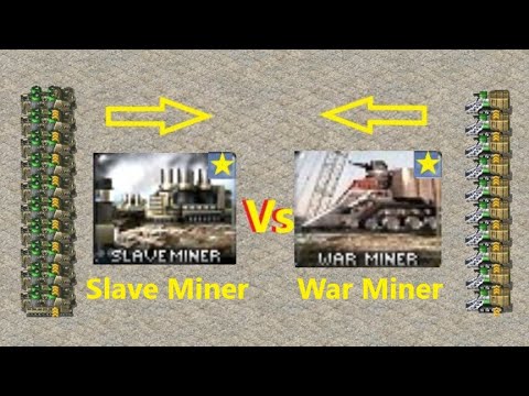 Slave Miner vs War Miner - Red Alert 2