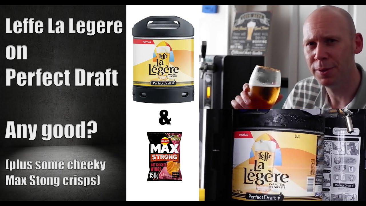 Leffe La Legere beer on Perfect Draft, how good is it? And does it go with some hot walkers crisps?