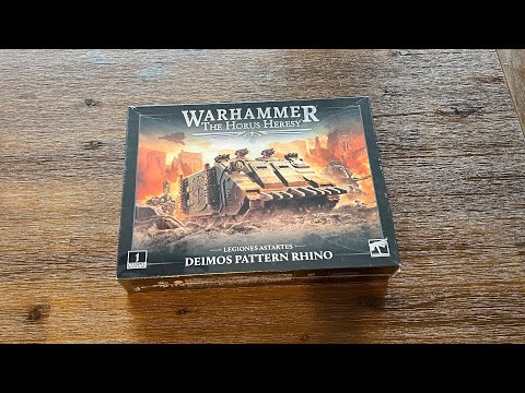 Horus Heresy Deimos Pattern Rhino unboxing - 4 Rhinos !