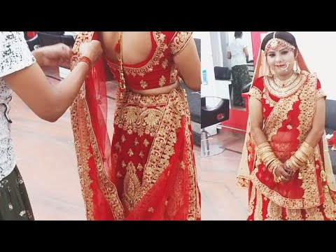 Real bridal double Dupatta setting easy and different style step-by-step