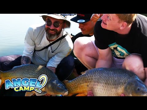 Knossi & Sido angeln die ersten Karpfen! 😍 | Angelcamp 2