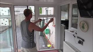 How to replace  a double glazing window unit for an external glazing unit