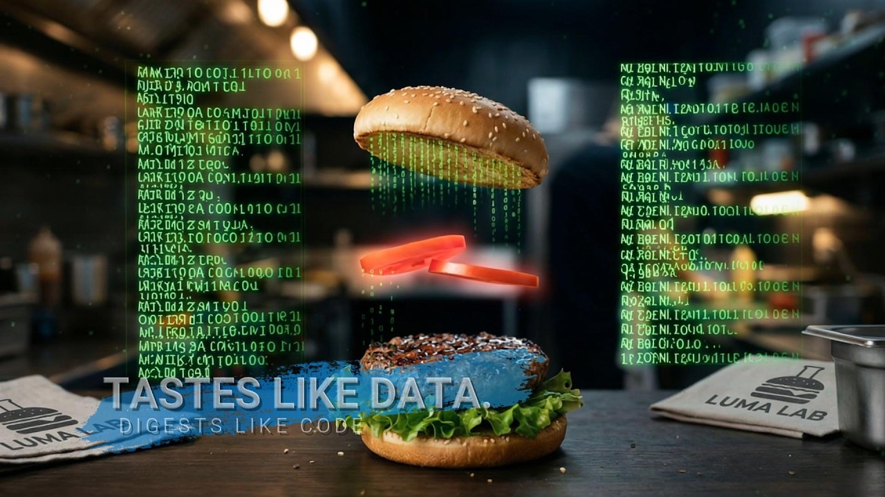 LUMA AI Burger Commercial