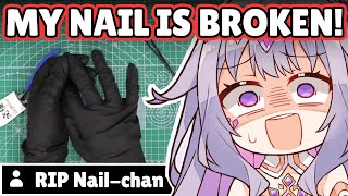 Biboo Accidentally Breaks Her Cute Nail After Showing It Off