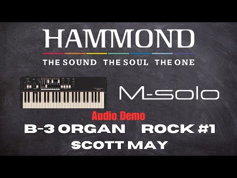 Hammond M-solo B-3 type Organ Audio Demo Rock#1
