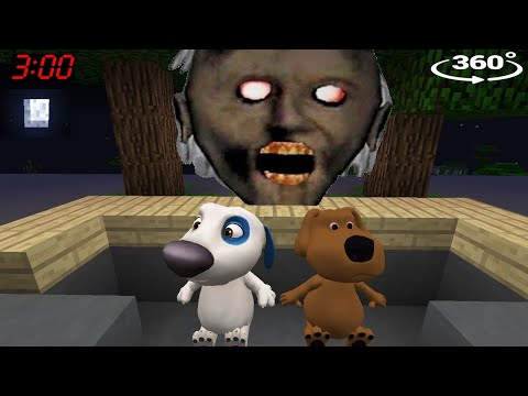 GRANNY NEXTBOT IS CHASING US in Minecraft 360°