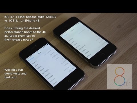 iOS 8.1.1 Final Release on iPhone 4S vs iOS 8.1