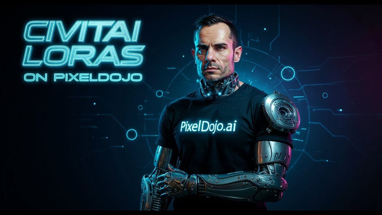 How to use CivitAI LoRA's on Pixel Dojo video thumbnail