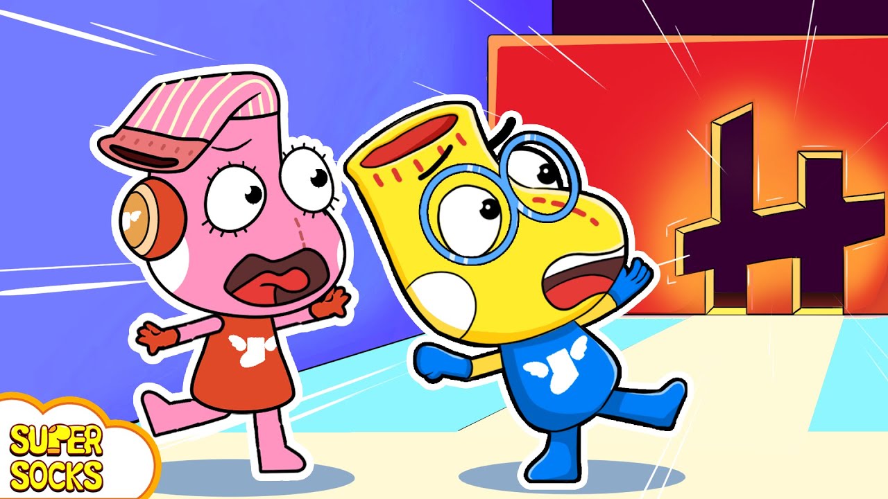 Obstacle Course Challenge with Super Socks | Funny Cartoons for Kids