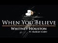 Whitney Houston Ft Mariah Carey When You Believe Piano Karaoke Sing Along Cover With Lyrics
