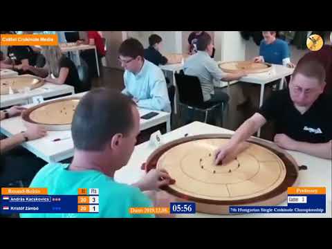 7th Hungarian Single Crokinole Championship - prelinary - András Kacskovics vs Kristóf Zámbó
