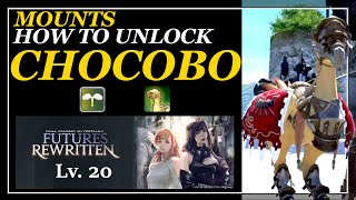 FFXIV A Realm Reborn - How To Unlock Chocobo Mount, Chocobo Whistle - My Little Chocobo - Guide