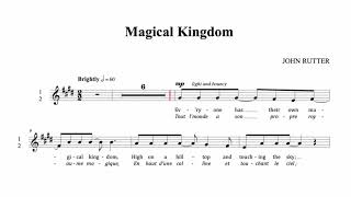 Magical Kingdom - Piano seul