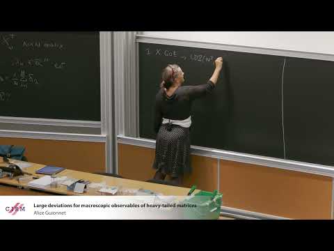 Alice Guionnet : Large deviations for macroscopic observables of heavy-tailed matrices