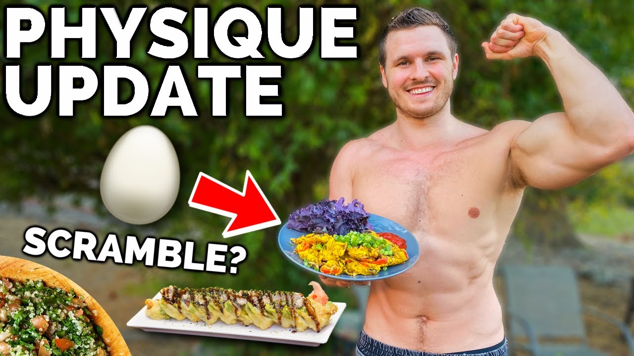 VEGAN BODYBUILDING DAY OF BULKING Full Gym Workout & Physique Update