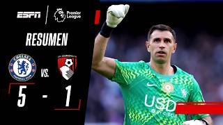 DIBU MARTÍNEZ SOSTUVO UN GRAN PRIMER TIEMPO PARA LA GOLEADA BLUE | Chelsea 5-1 Bournemouth | RESUMEN