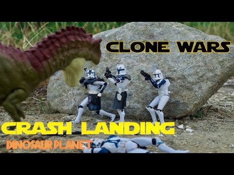 CLONE WARS TOY MOVIE: CRASH LANDING ON DINOSAUR PLANET