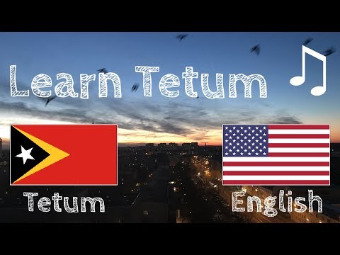 Learn before Sleeping - Tetum (native speaker)  - with music